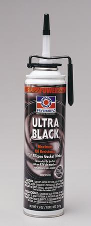Permatex 85080 Permatex Ultra Black Powerbead RTV Silicone Gasket Maker-  9.5oz Applicator Can (85080)